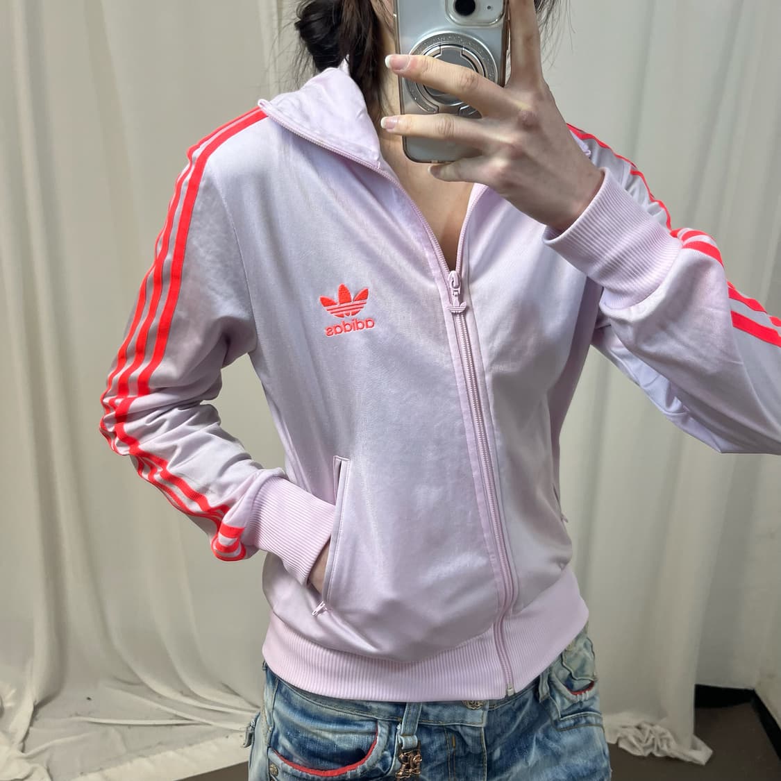 Adidas pink Firebird jersey 상품이미지2