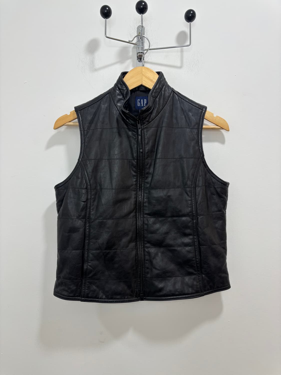 올드 갭 GAP 레더 베스트 조끼 상품이미지5