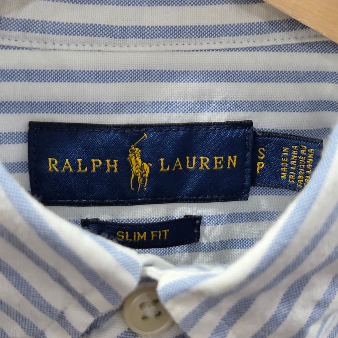 폴로랄프로렌 우먼 버튼다운 스트라이프 반팔셔츠 S 상품이미지3