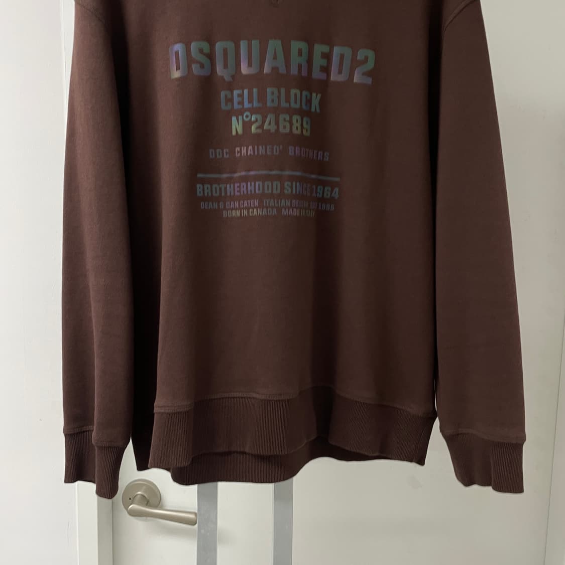 디스퀘어드2 브라운 맨투맨 XL 상품이미지3