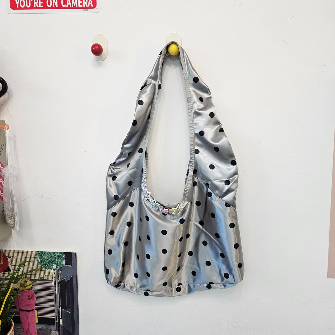 땡땡이 도트 숄더백 빅백 상품이미지1