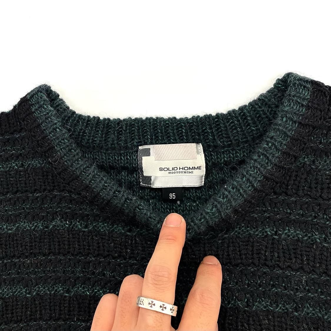 솔리드옴므 우영미 아카이브 빈티지 케이블 니트 스웨터 상품이미지3