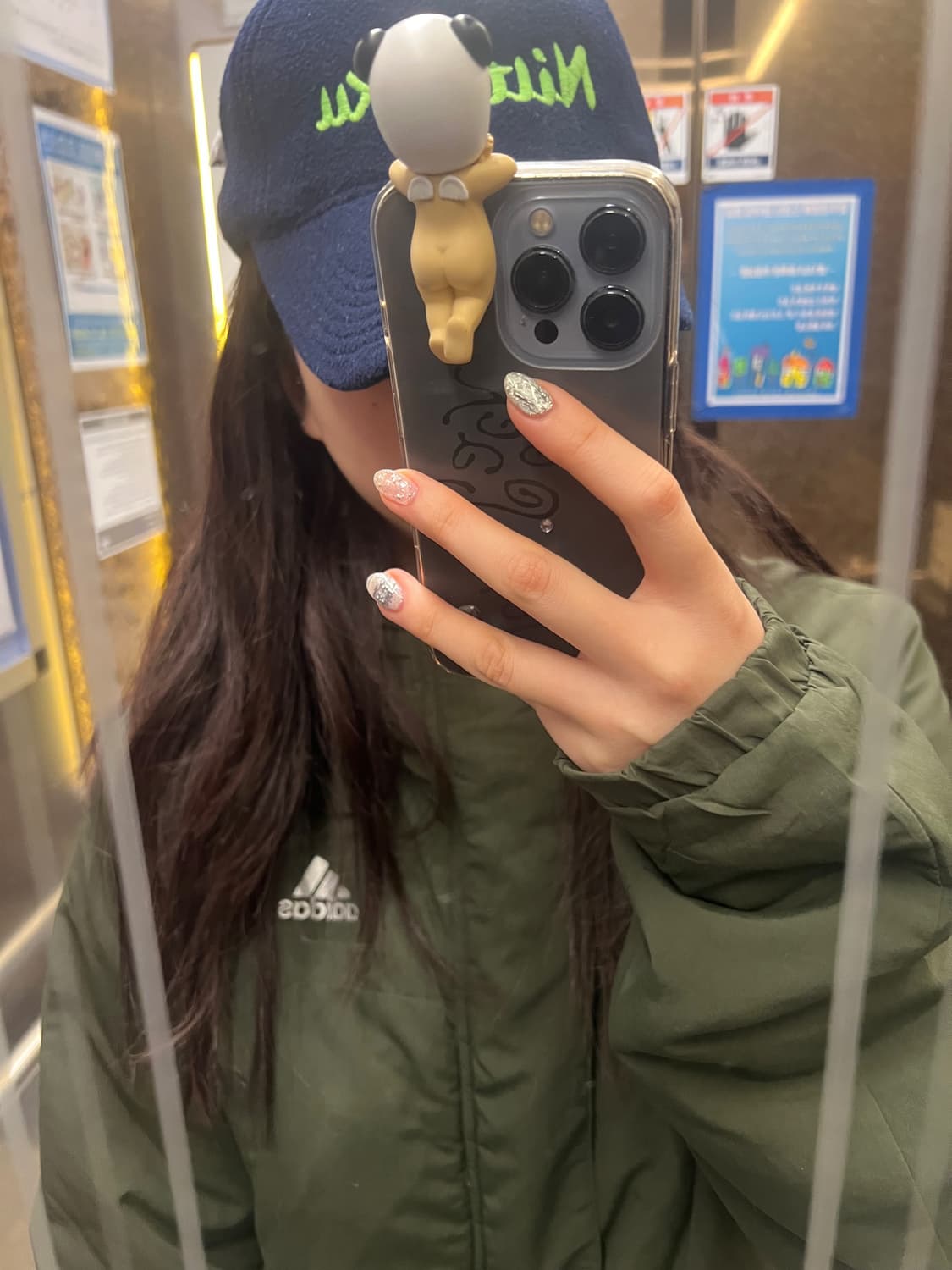 빈티지 ADIDAS 아디다스 후드 점퍼자켓 카키 상품이미지5