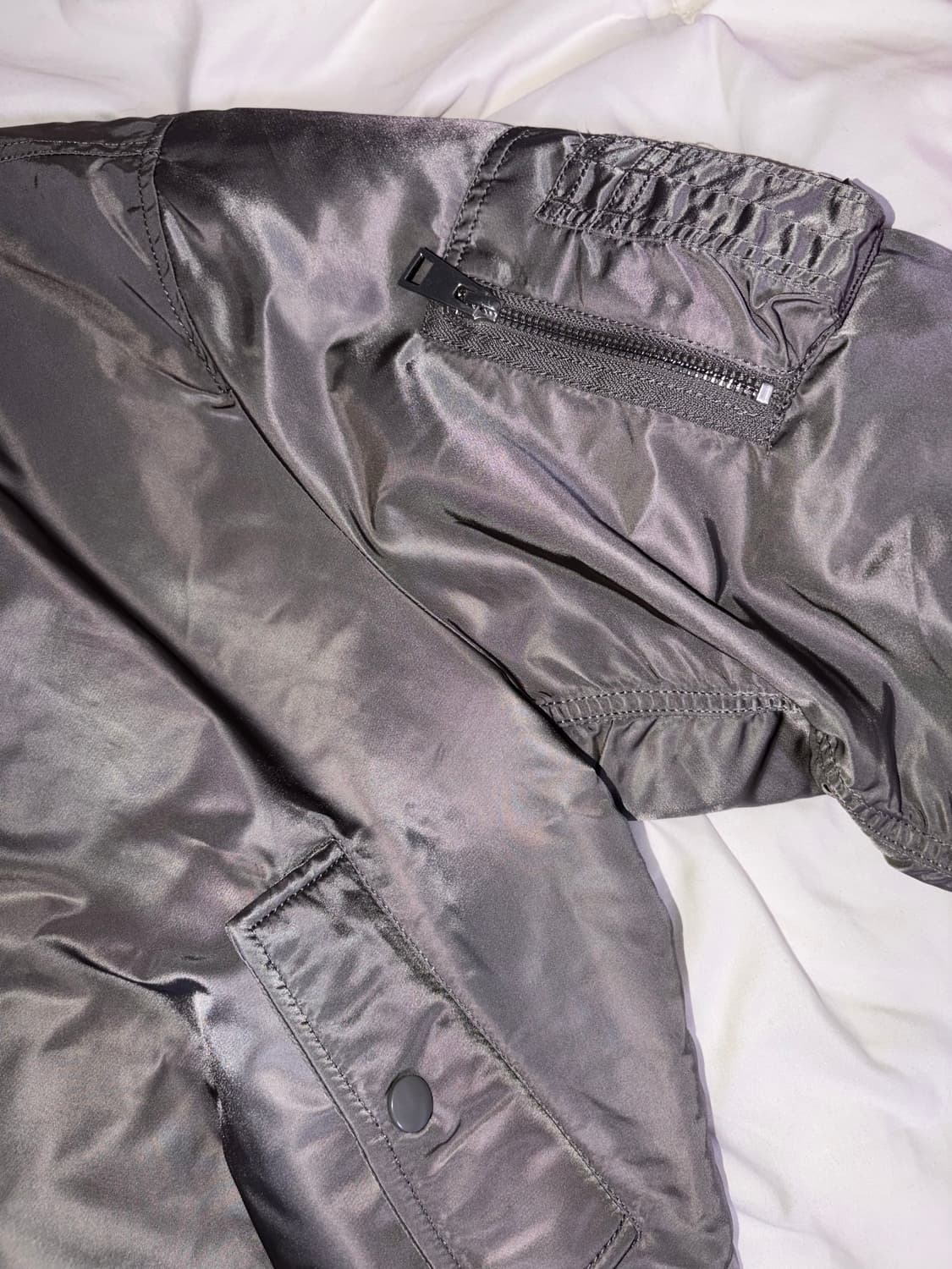 그레이 셔링 항점 항공점퍼  펑크 갸루 핀터레스트 상품이미지5