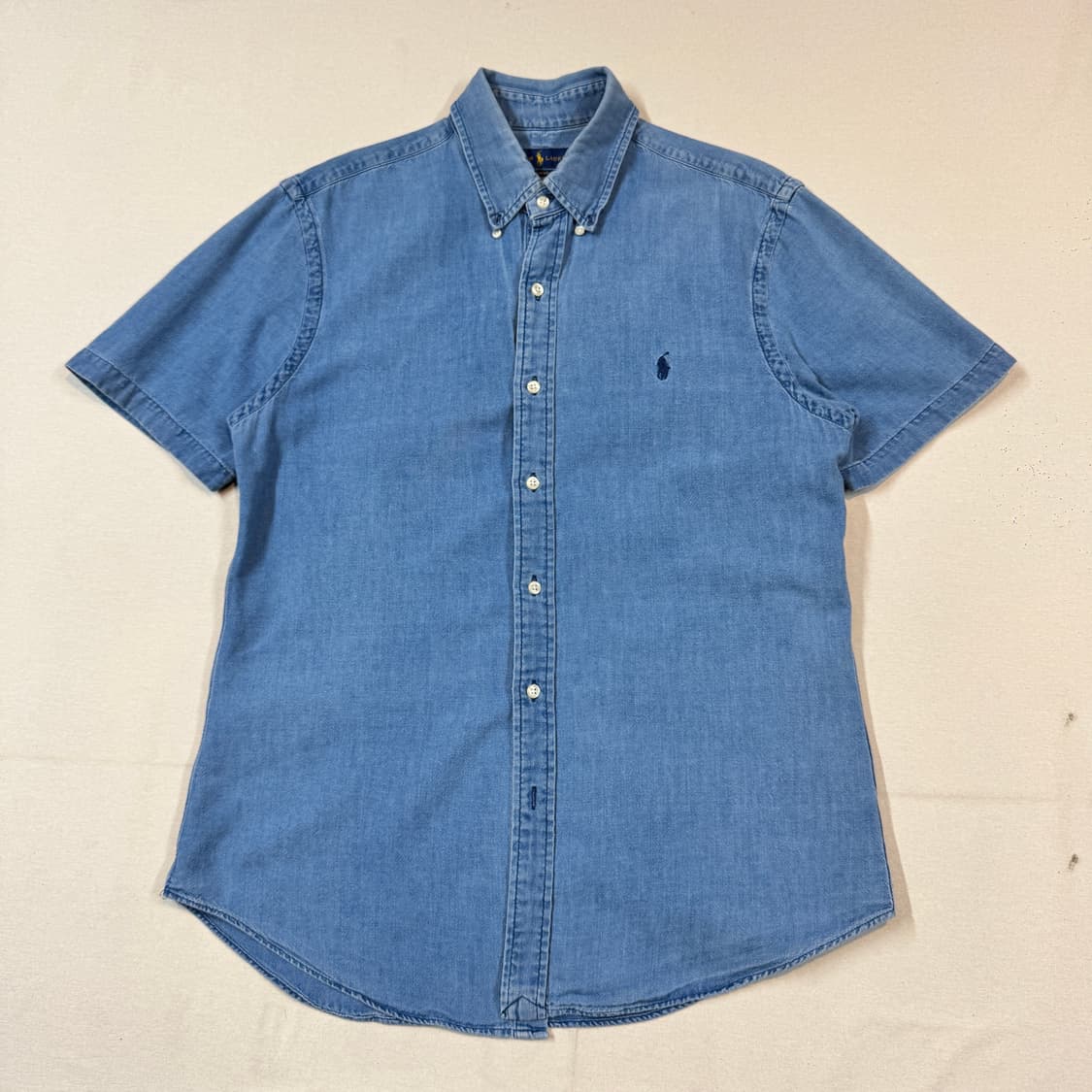 L) 폴로 랄프로렌 인디고 데님 반팔 셔츠 상품이미지1