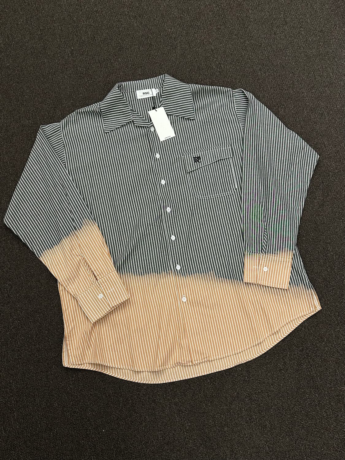 1)RSC 빈티지 스트라이프 그라데이션 셔츠 상품이미지1