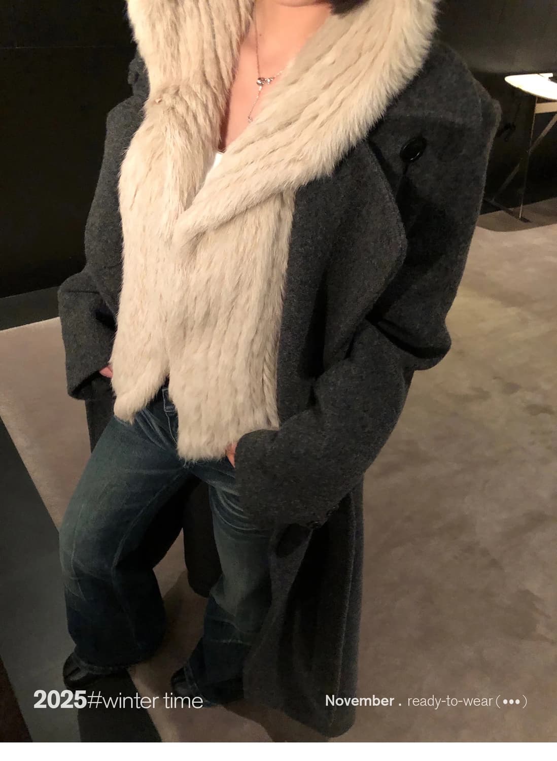 파리지앵바이브 후드 퍼자켓 상품이미지6