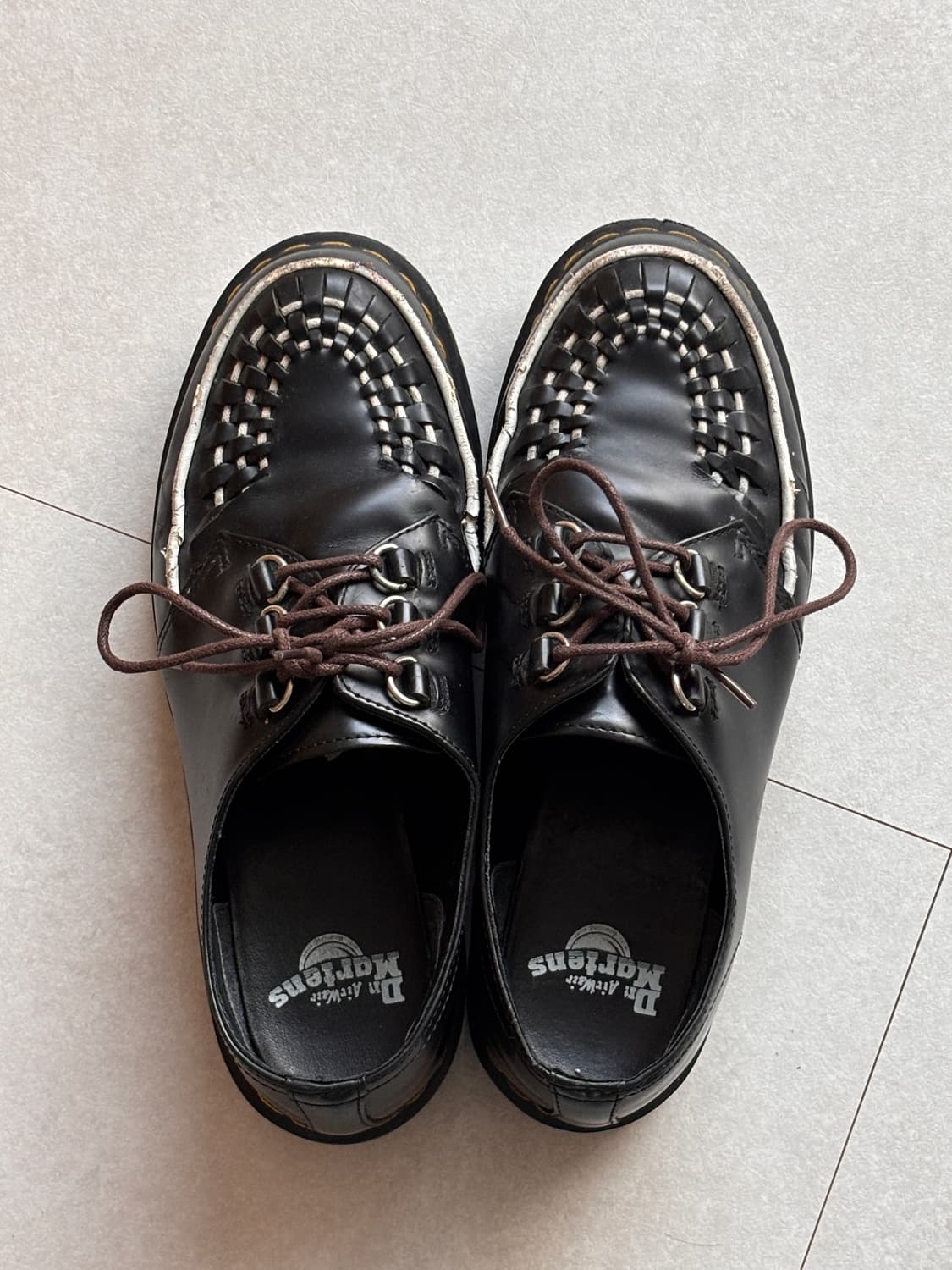 Dr. Martens RAMSEY-Woven Leather Creeper 상품이미지2
