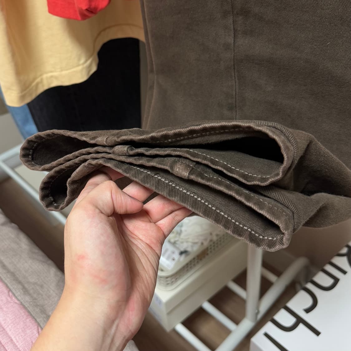 [5] 브라운야드 와이드 데님 브라운 상품이미지5