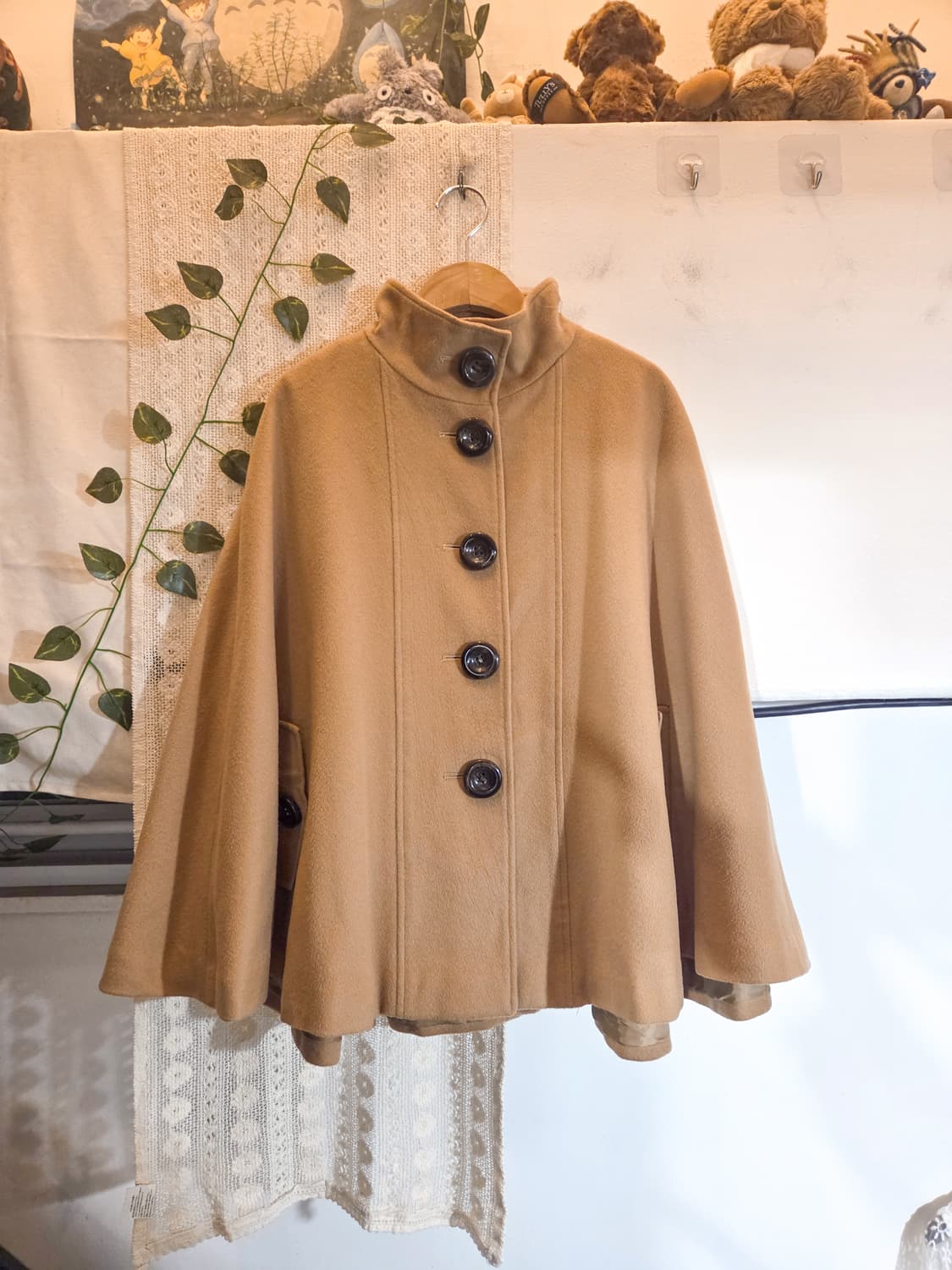 캐시미어 케이프 코트 상품이미지1