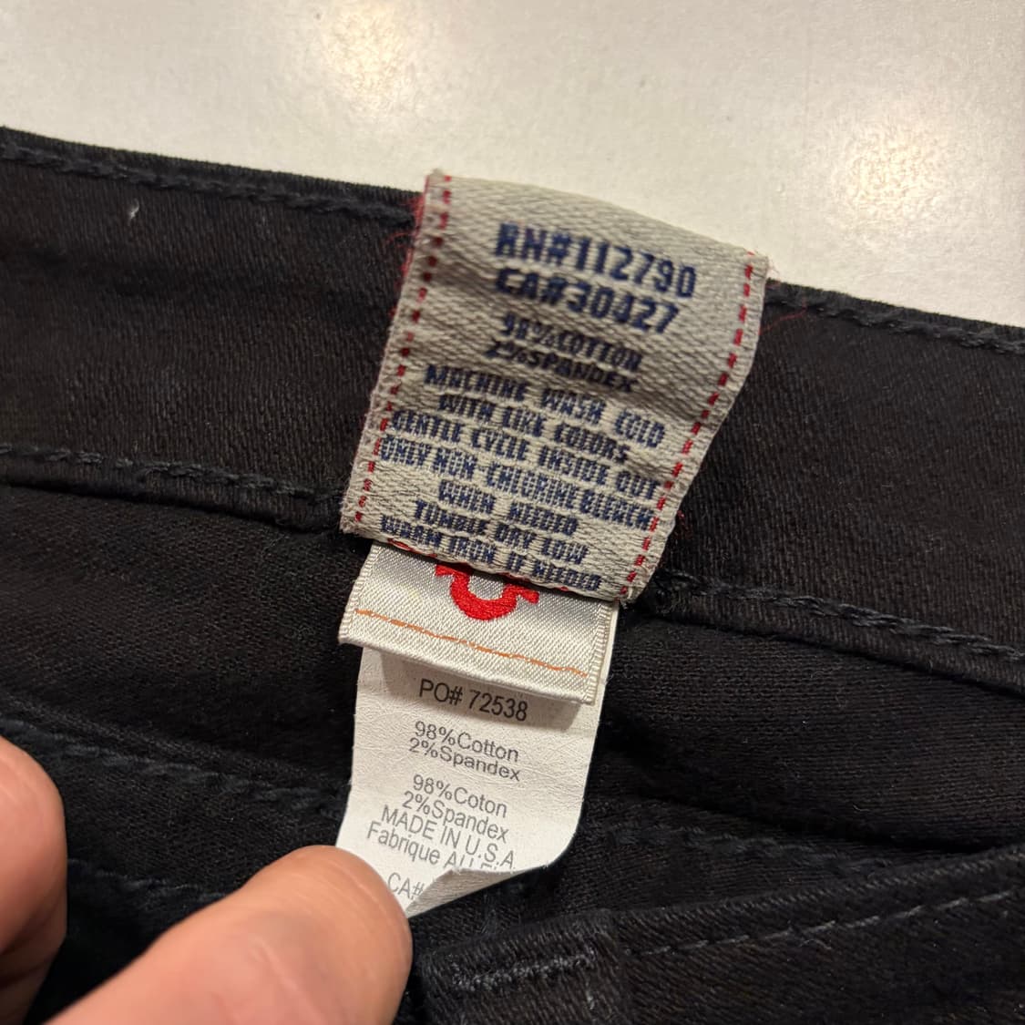 [25] 트루릴리젼 조이 블랙 부츠컷 청바지 데님 팬츠 D564 상품이미지9