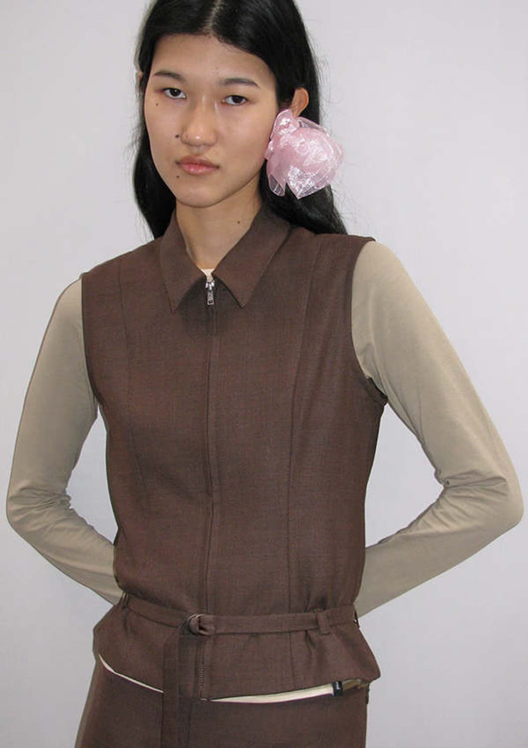 [34,36,38,40]팔로마울 Angel 베스트/브라운 상품이미지2