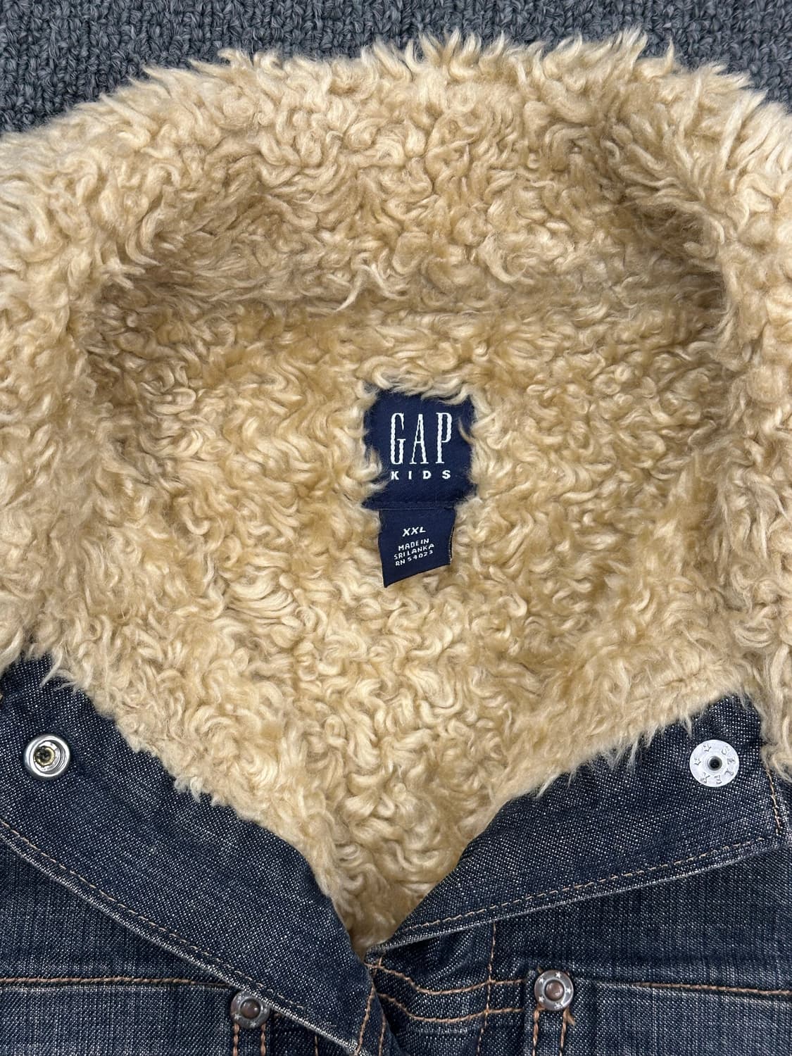 2XL)GAP 여성 셰르파 데님 자켓 상품이미지5