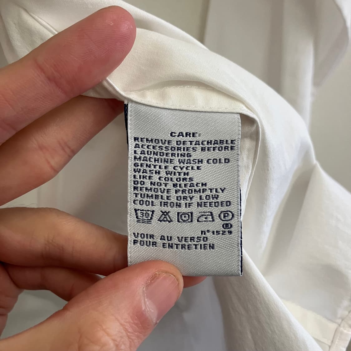 N129 폴로 셔츠 화이트 상품이미지4