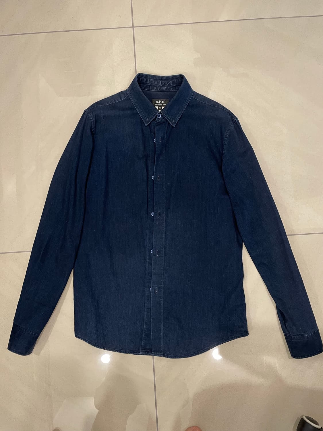 XS) APC 진청 데님 셔츠 상품이미지1