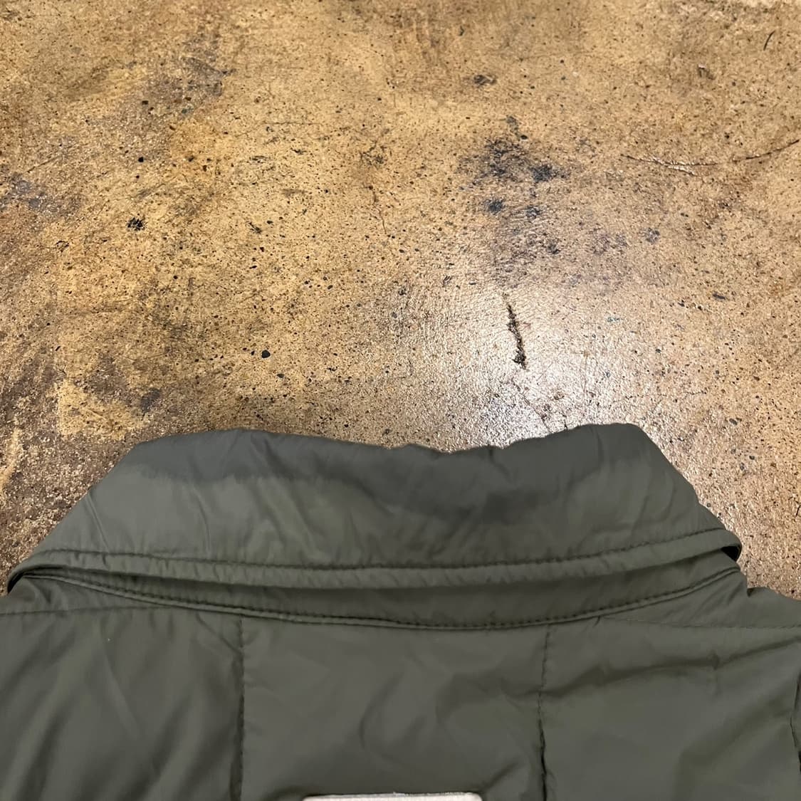 [정품/M] 코닥 퀼팅 셔츠 자켓 카키색 b10 상품이미지7