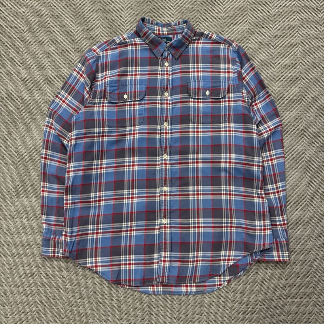 폴로랄프로렌 투포켓 체크 셔츠 v2691 상품이미지1