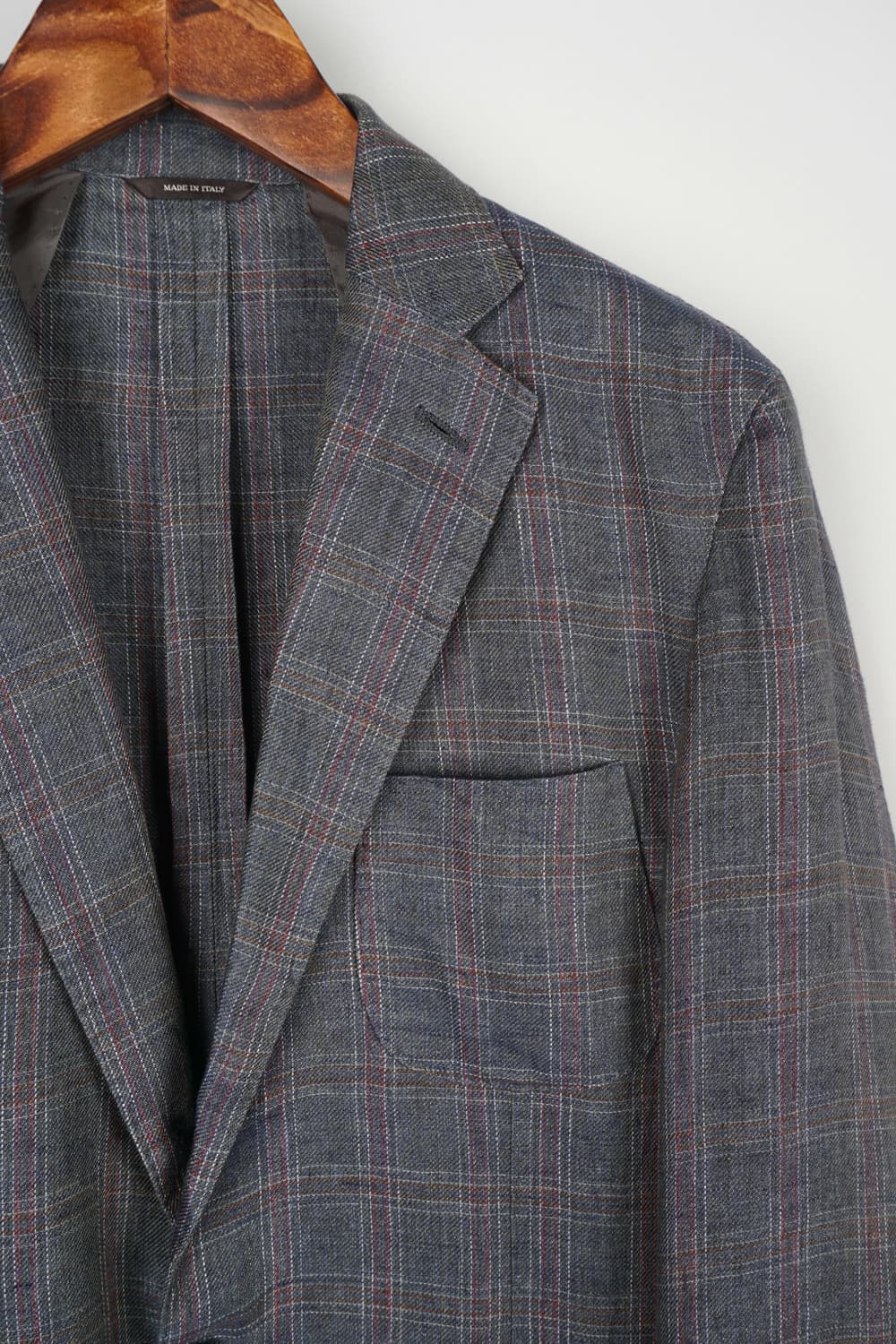  LORO PIANA linen tweed plaid blazer 상품이미지2