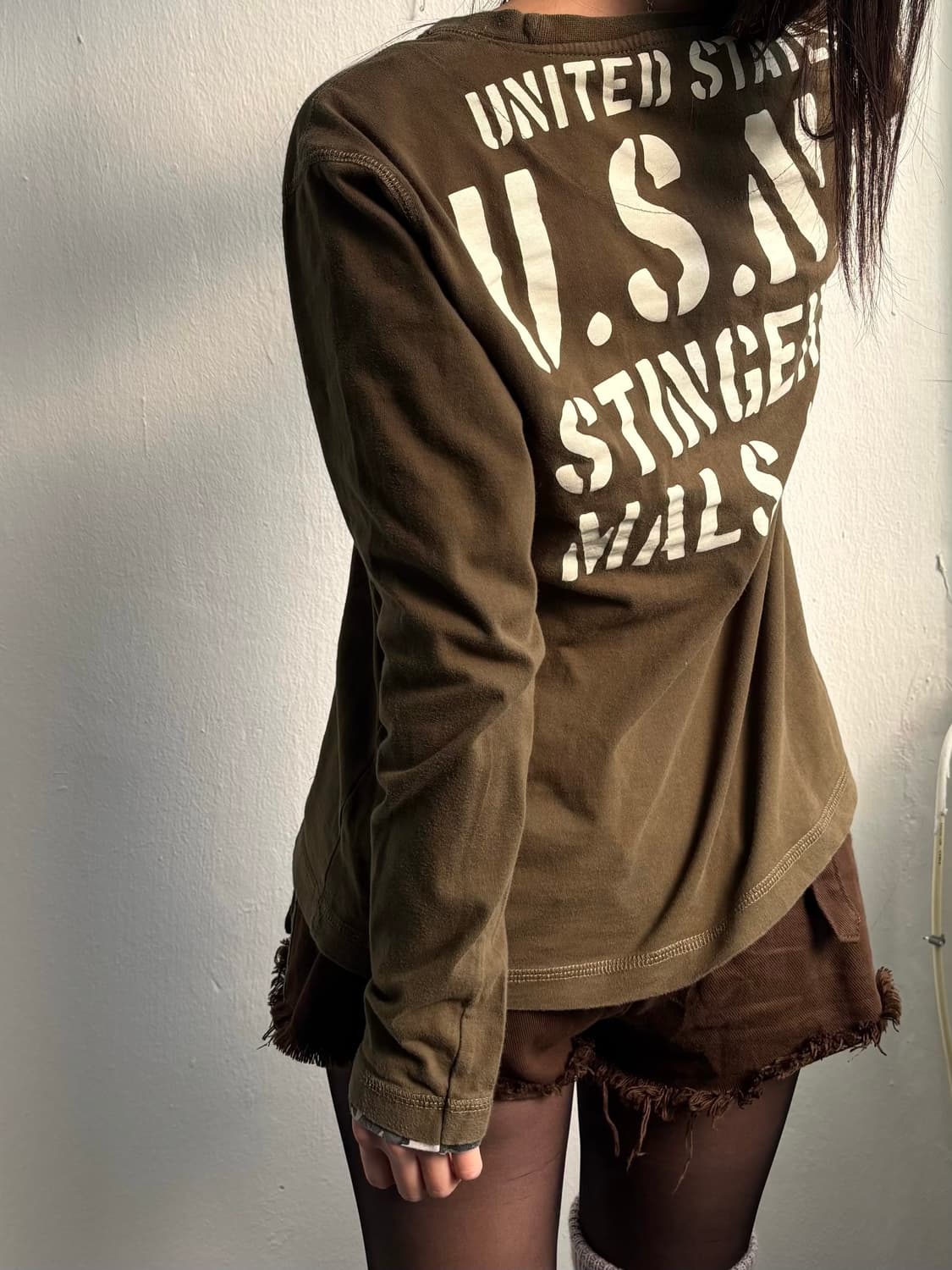 Vintage Khaki Long Sleeve  상품이미지4