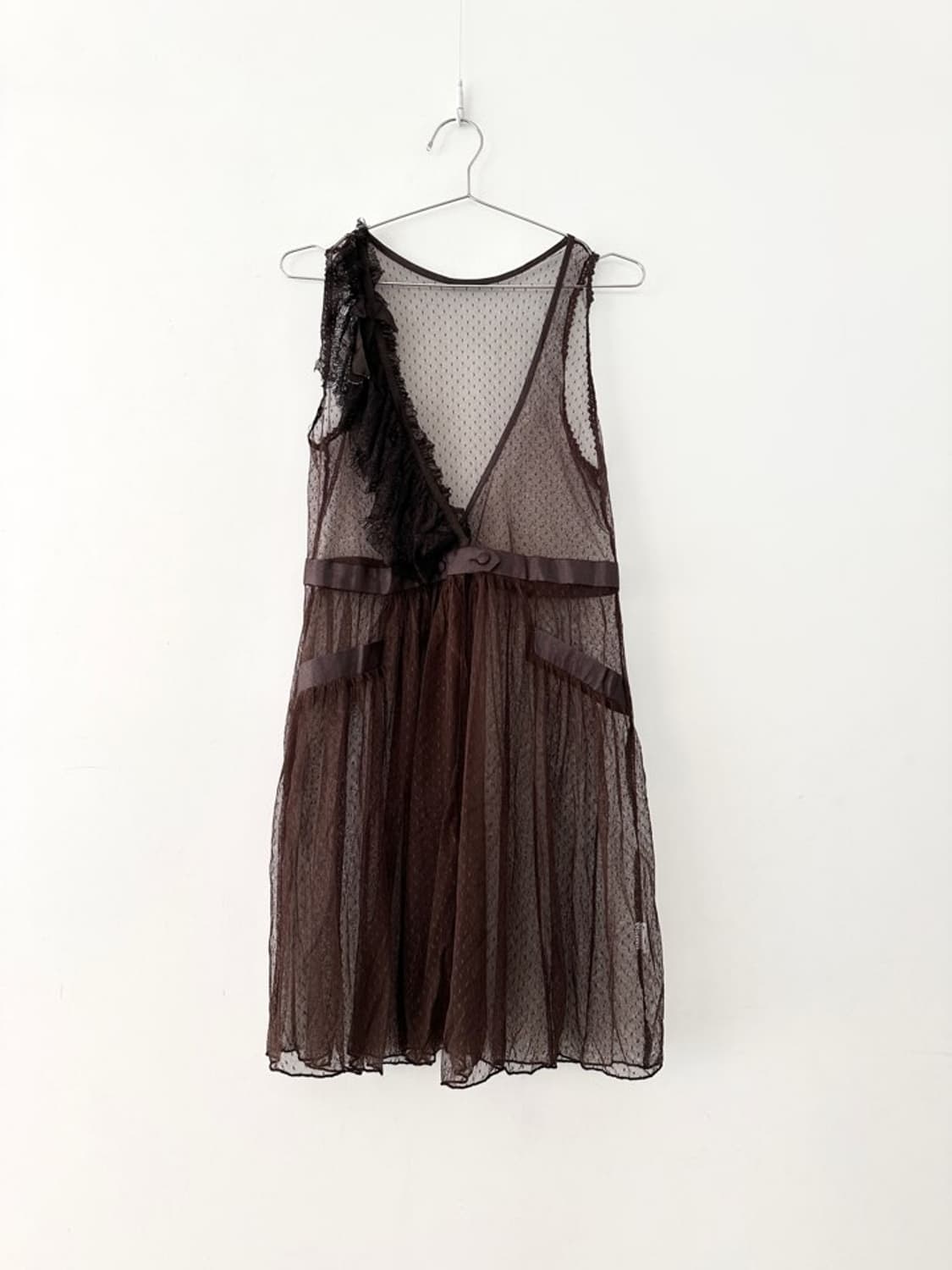 Royal feminine closure sheer vest  상품이미지1