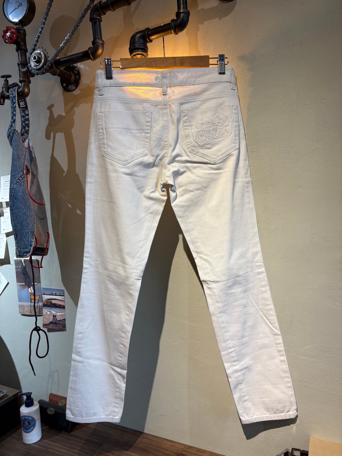 씨바이끌로에 화이트 코튼 팬츠 상품이미지4