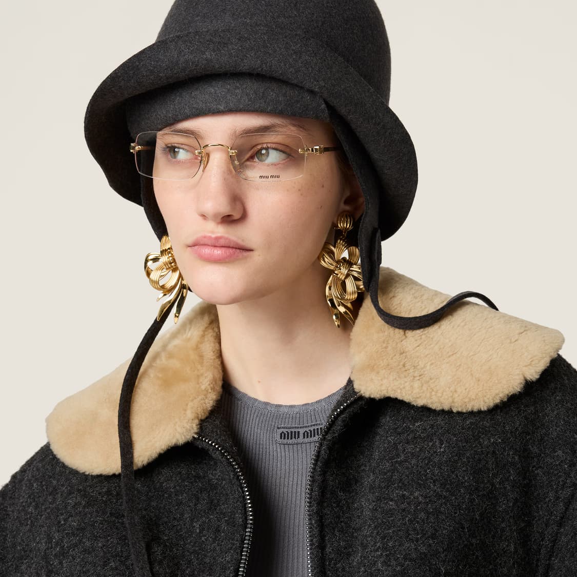 디올 골드프레임 무테 안경 상품이미지6