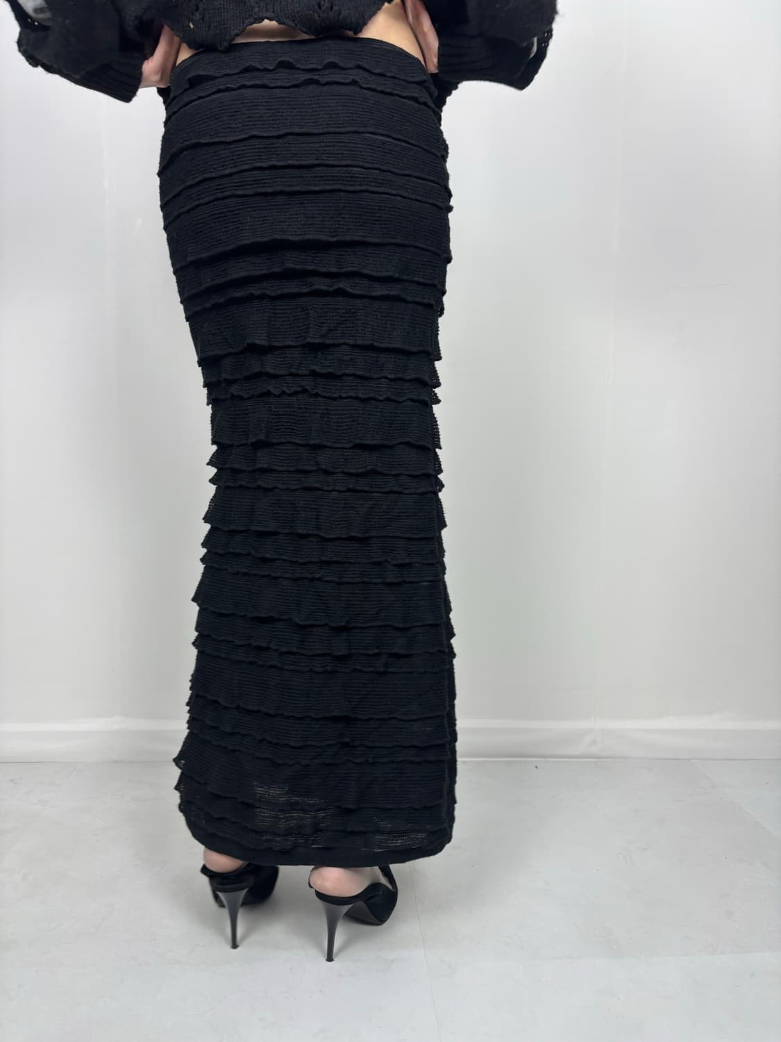 RUFFLE KNIT MAXI SKIRT 상품이미지5