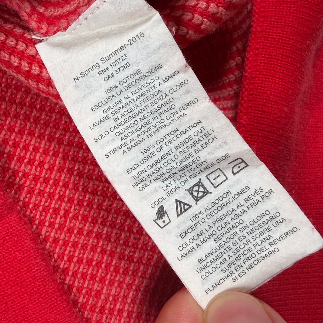 아르마니 익스체인지 와플 니트 긴팔 상품이미지4