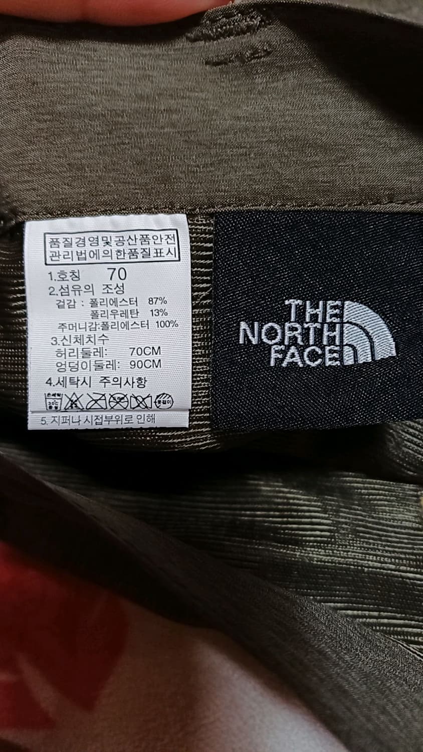 노스페이스 미사용 기능성7부반바지 27인치 기장62 상품이미지4