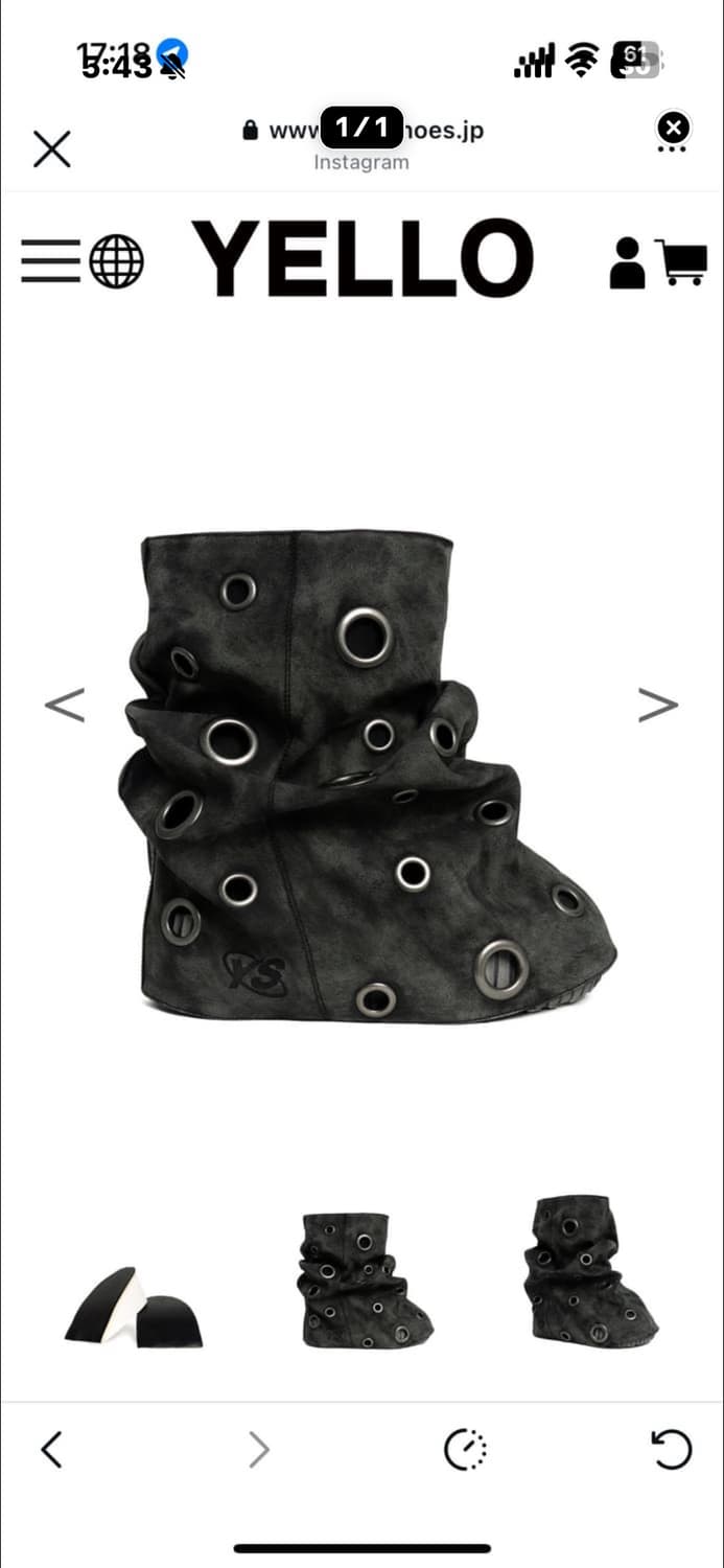 (구해요) YELLO MERCURIO SHORT BOOTS  상품이미지1