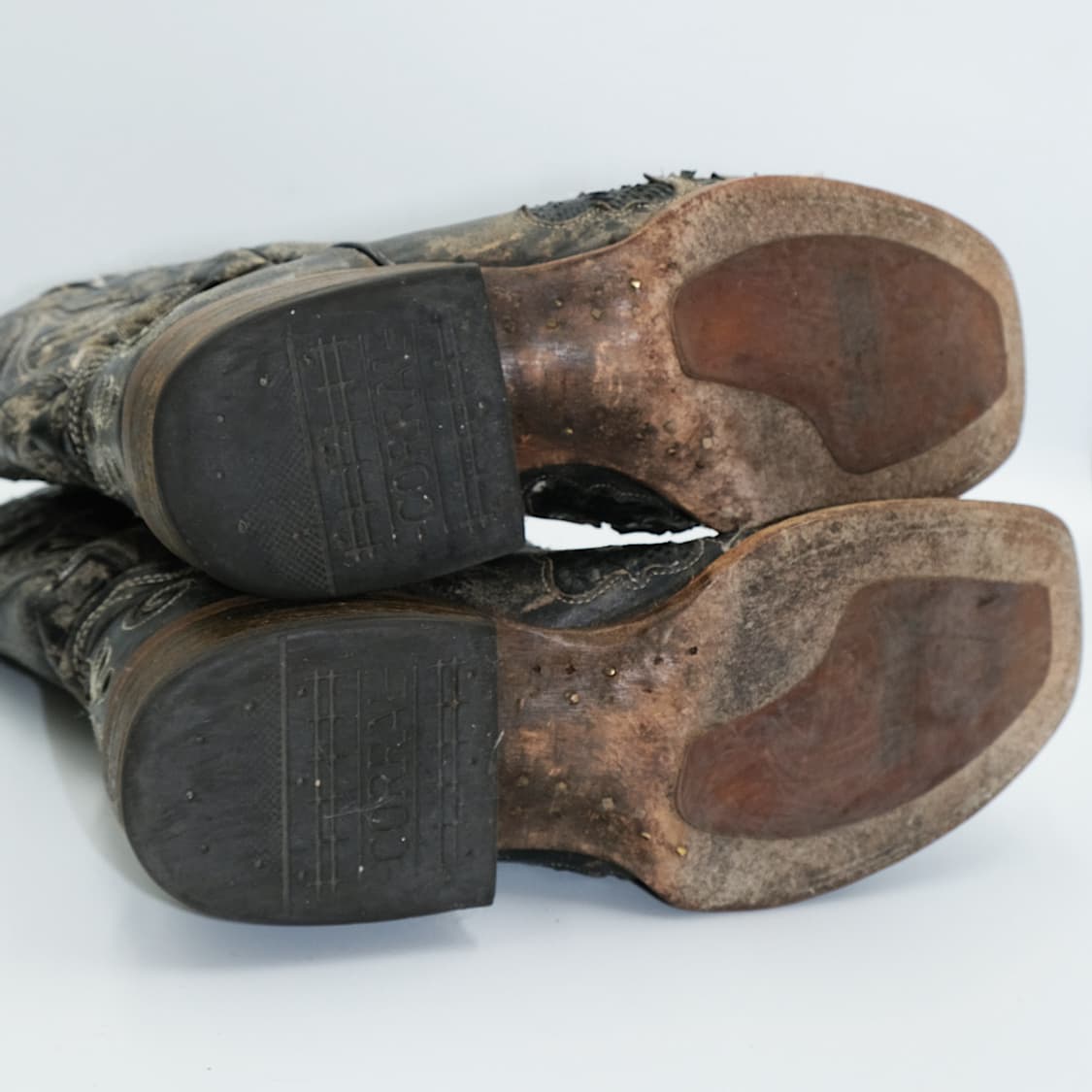 코랄(CORRAL)스퀘어토 웨스턴 레더 부츠 8.5H265 BT26502 상품이미지9