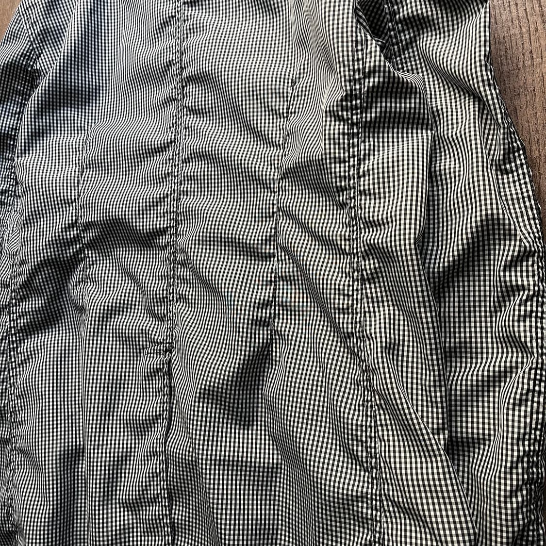 Gingham Check Shirring Coat 상품이미지10