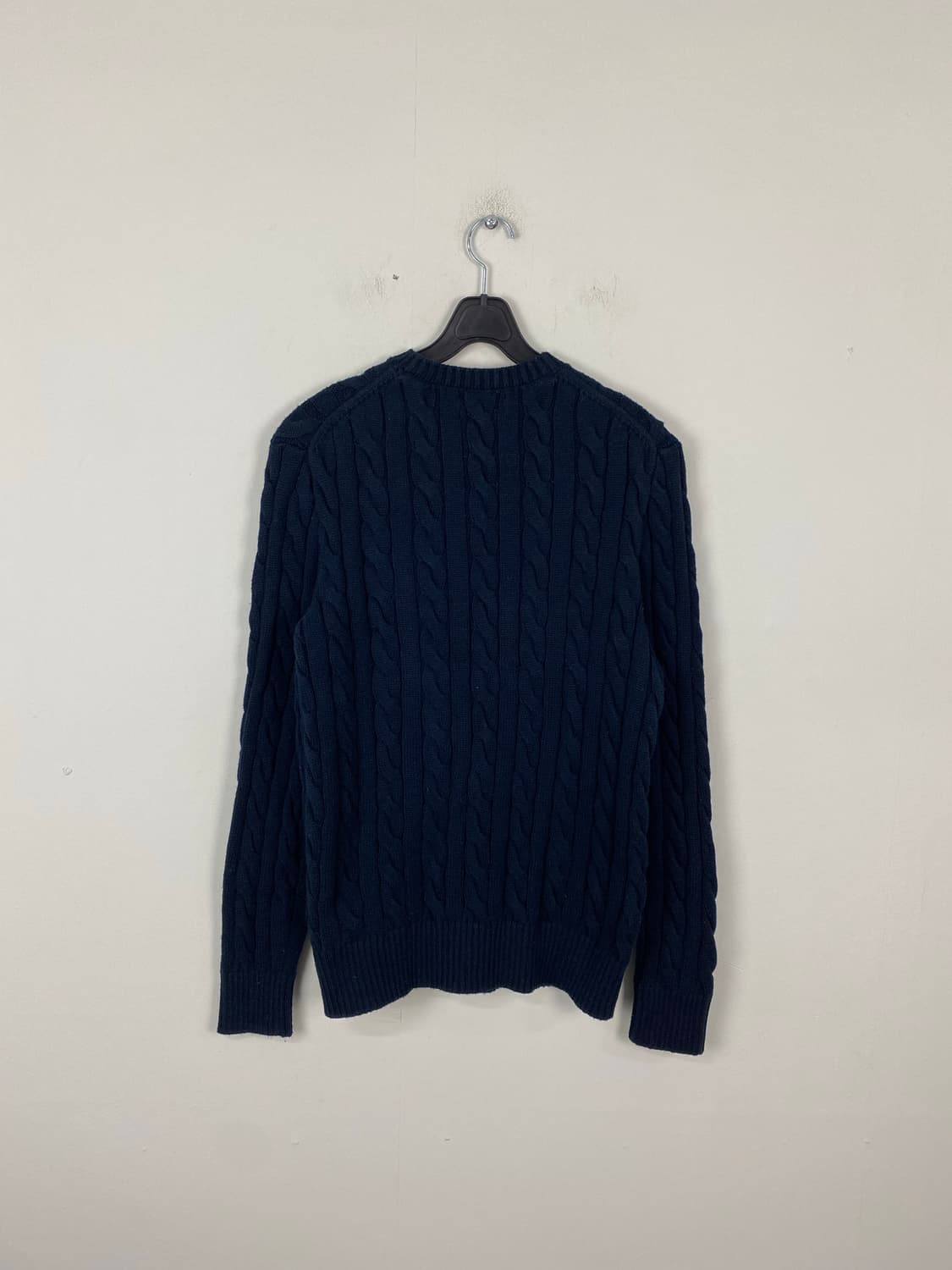 폴로 랄프로렌 네이비 꽈배기 니트 레드 포니 S 상품이미지2