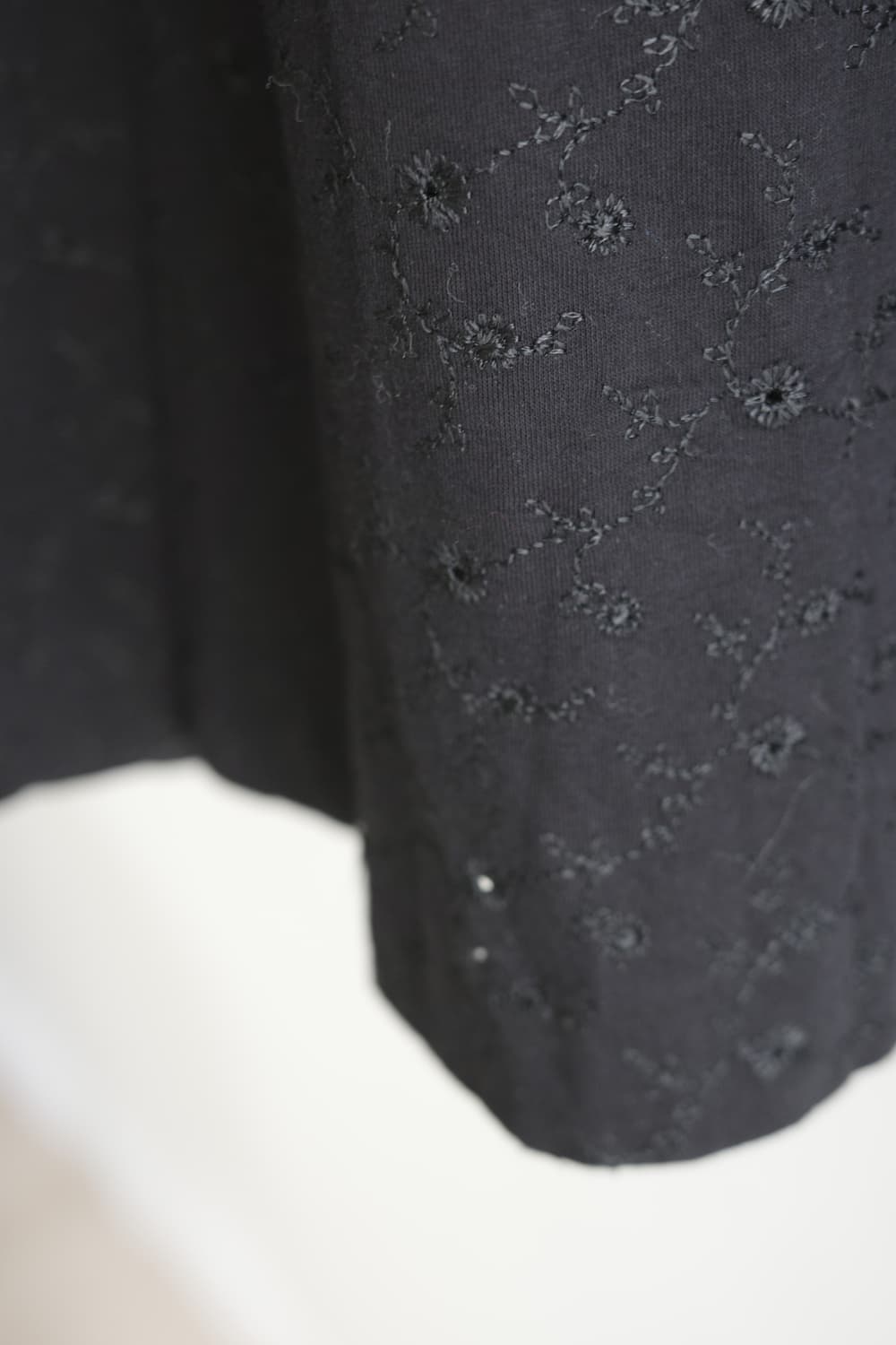 Peyton place 블랙 펀칭 레이스 롱 스커트 상품이미지4