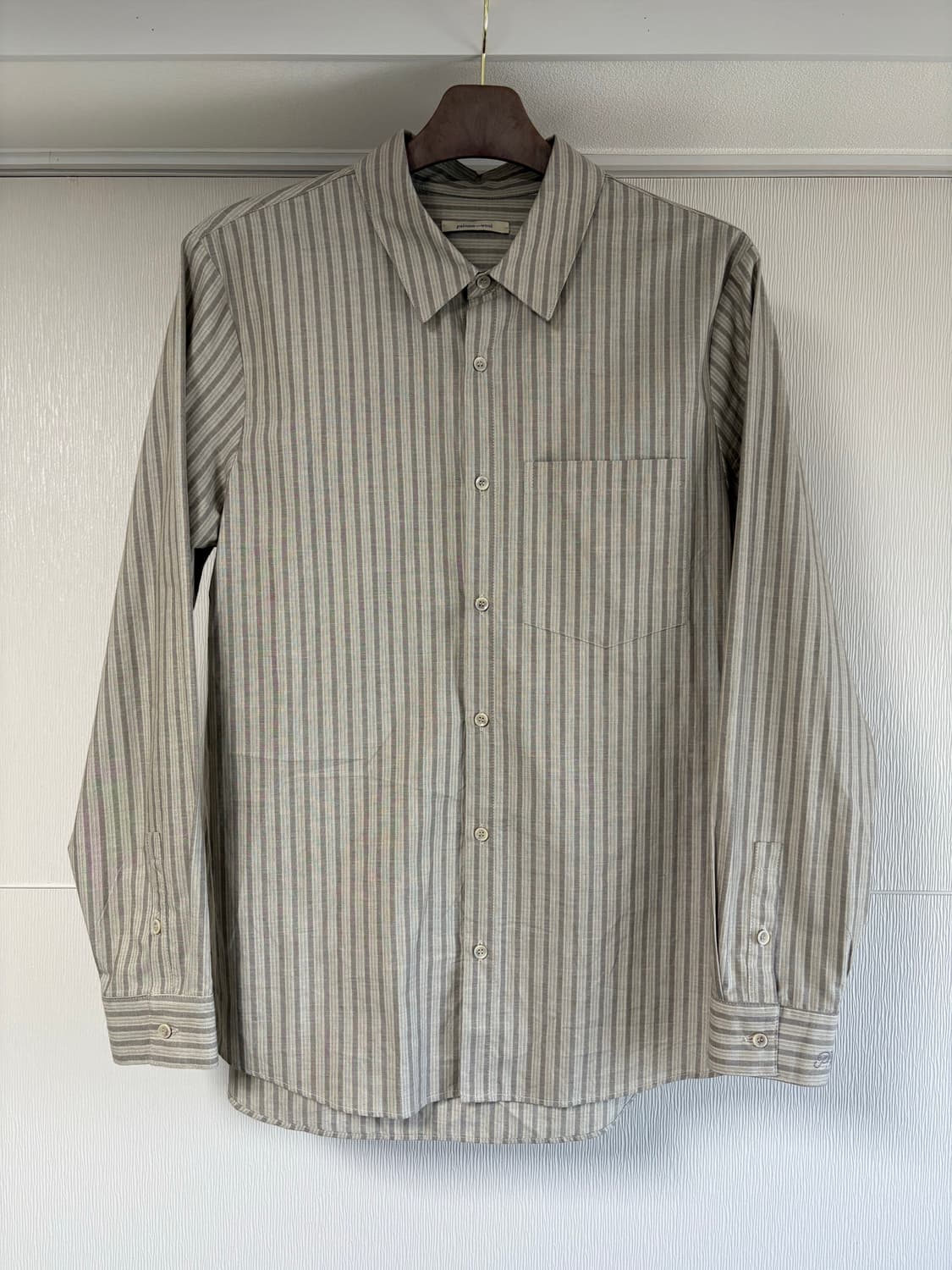 팔로마울 보아 스트라이프 셔츠 XL 상품이미지1