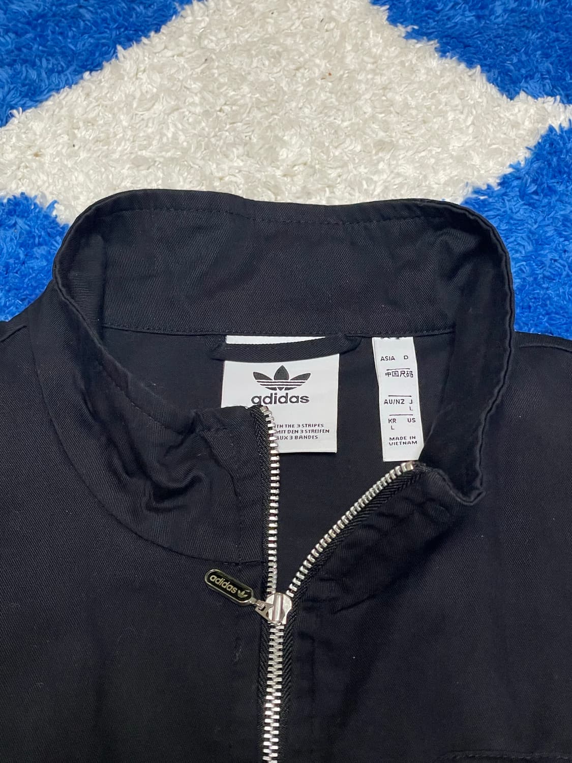 아디다스 Adidas 블랙 트랙탑 자켓 L 상품이미지3