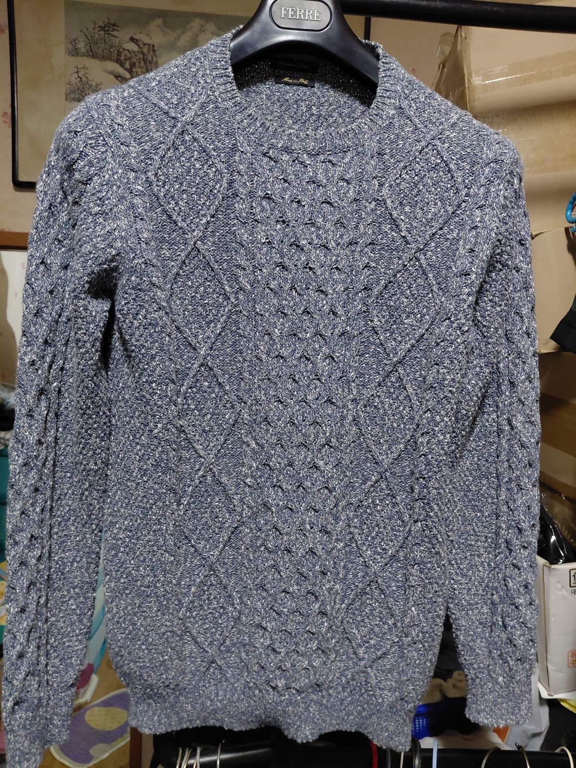 [마시모두띠]코튼 케이블 니트 스웨터 M(95)사이즈 상품이미지10