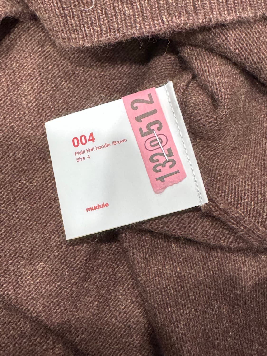(4, brown) mudule 머듈 니트 후드 브라운 상품이미지3
