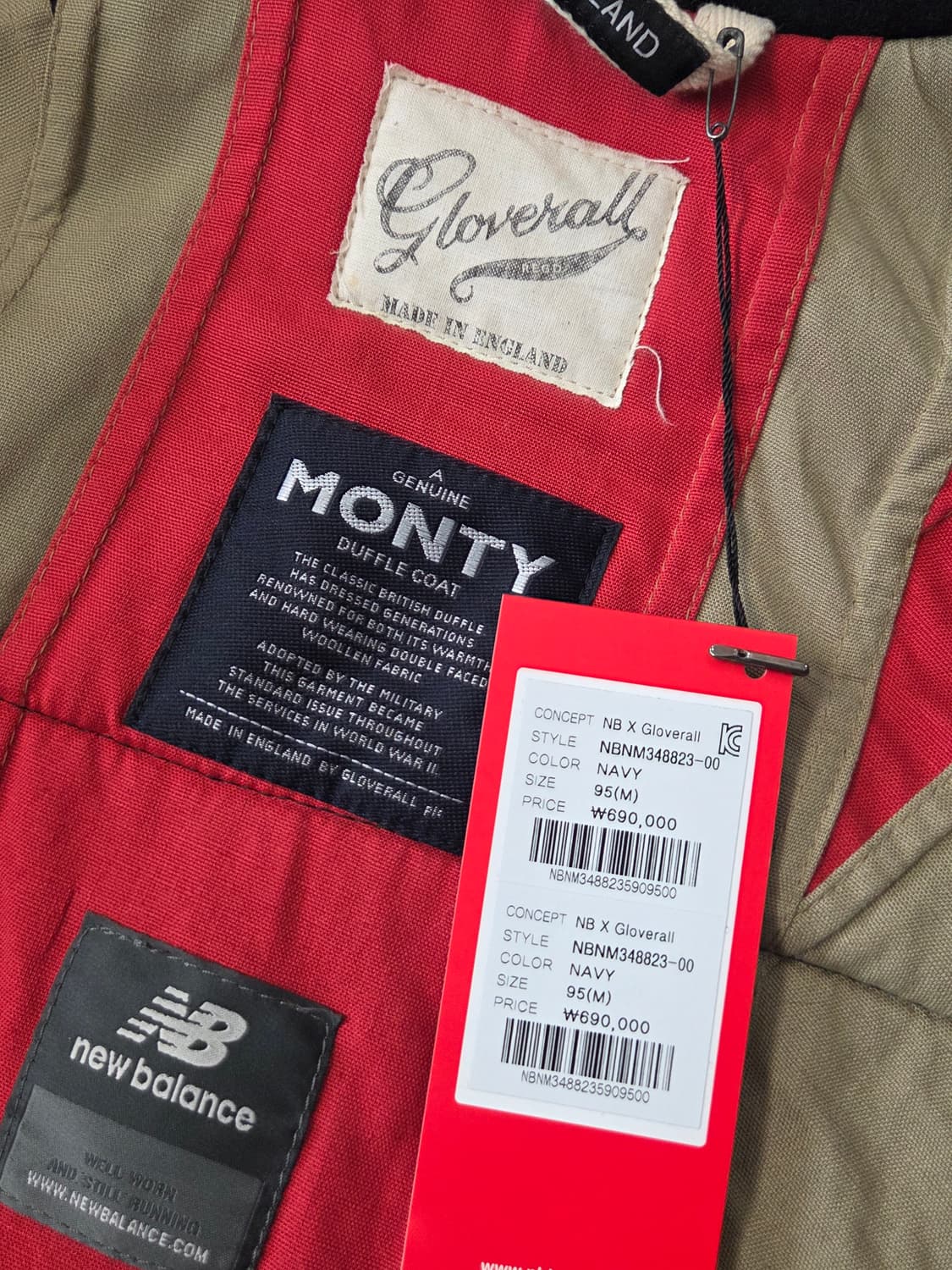 (95) 글로버올X뉴발란스 울 몬티 더플코트 남 (새상품)
 상품이미지8