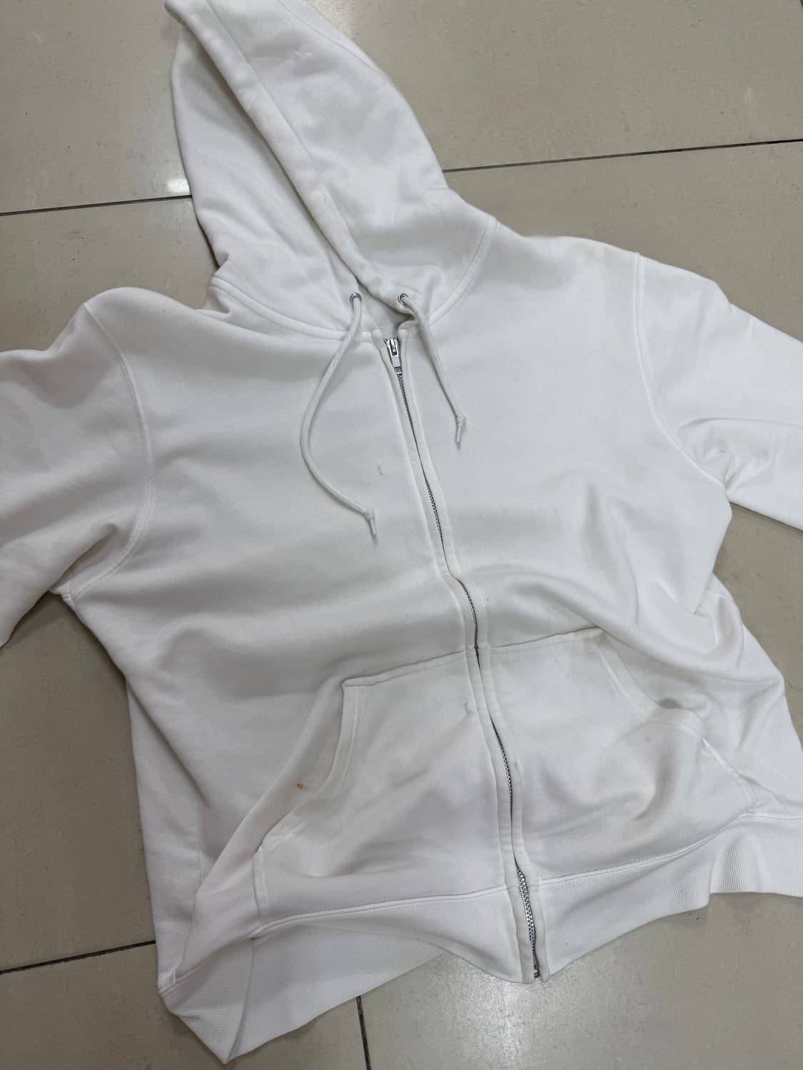 빈티지 화이트 후드집업 yzy yeezy 상품이미지2