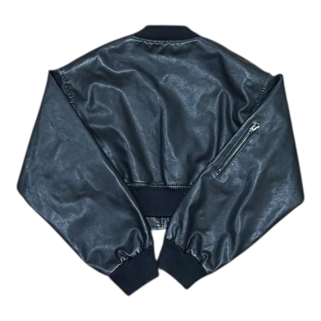  (W)빈티지 레더가죽 크롭 숏 자켓 상품이미지2