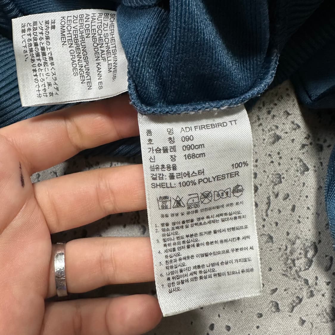 ✨ (바배) 아디다스 오렌지라인 딥블루 구 파이어버드 트랙탑 져지 상품이미지4
