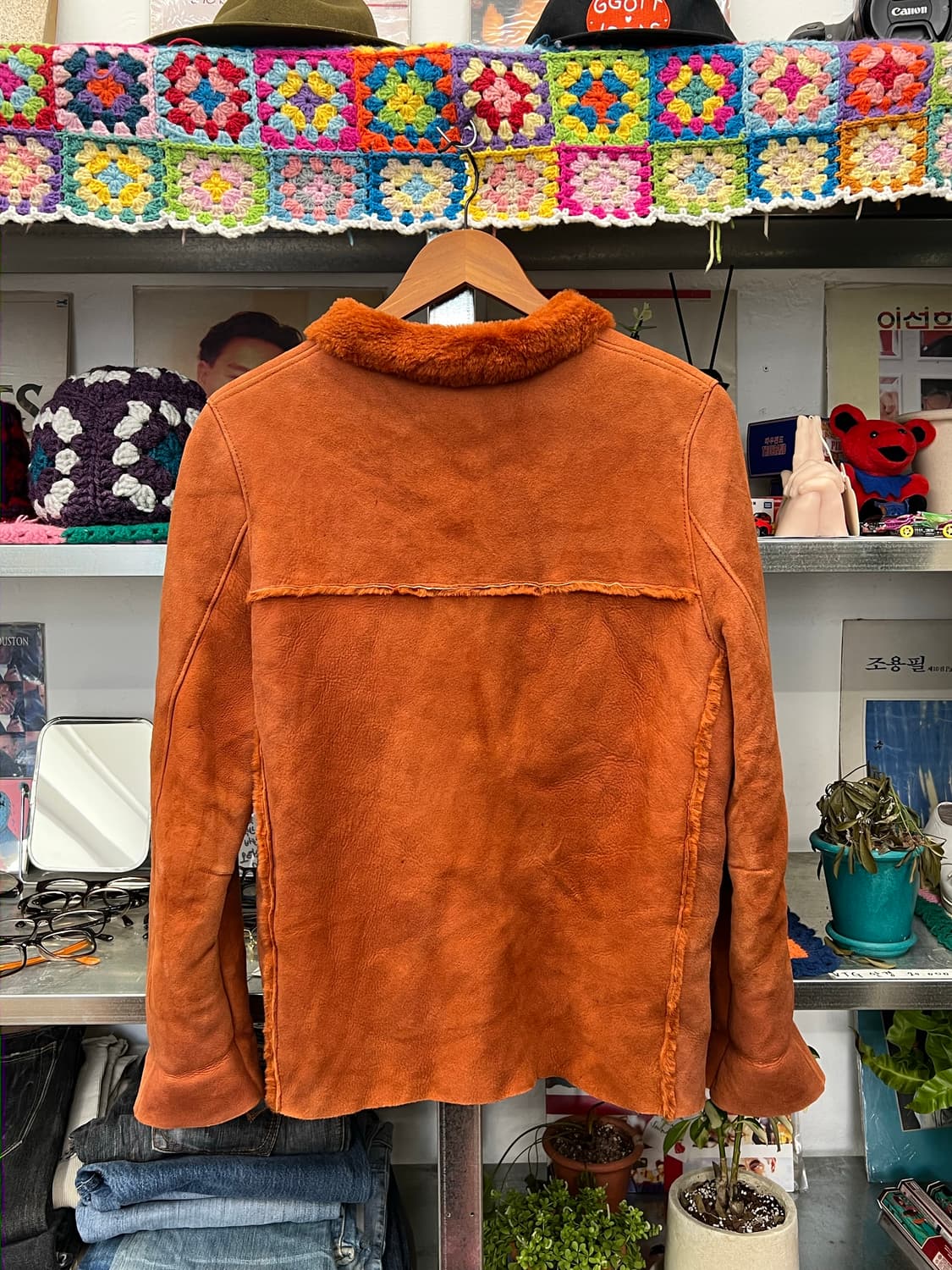 Vintage Brown Shearling Jacket   상품이미지3