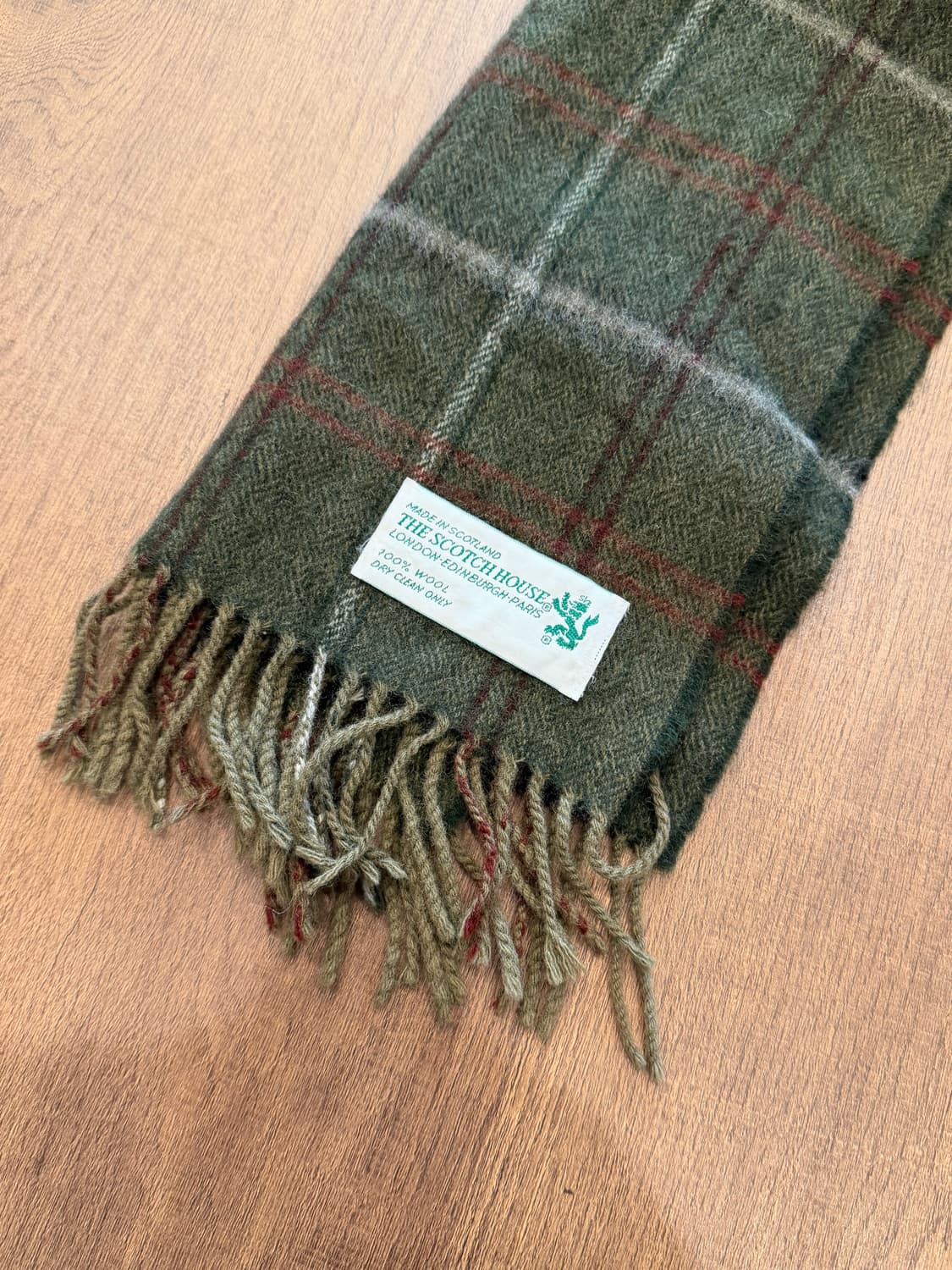 The Scotch House 빈티지 체크 울 머플러 (Scotland) 상품이미지3