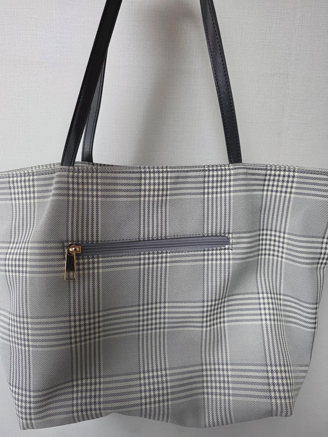 [헤지스] 나일론 혼방 쇼퍼백(그레이 체크패턴) 상품이미지3