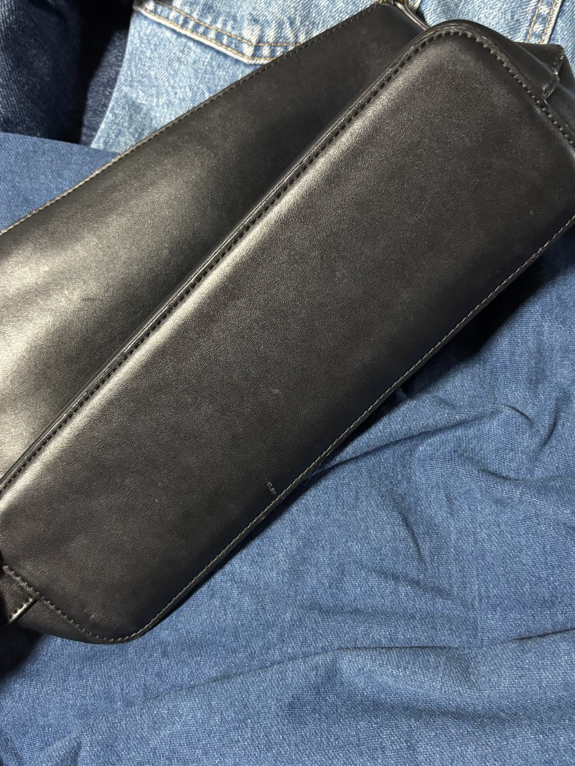 vintage hazzys leather shoulder bag 상품이미지4