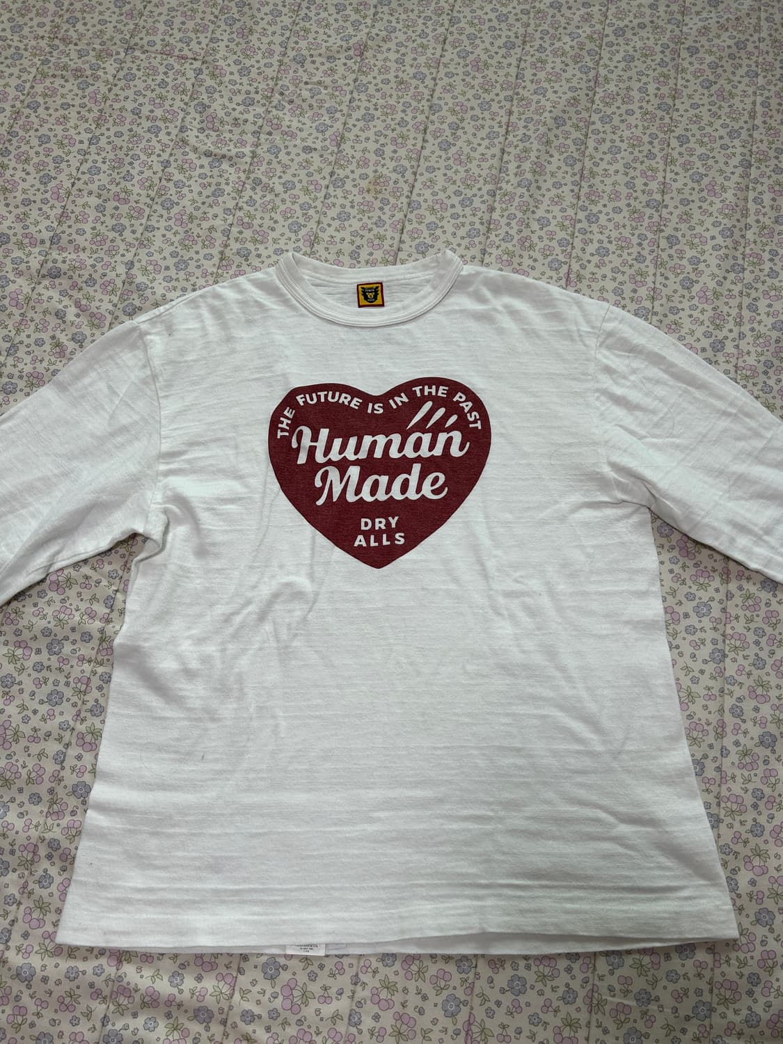 택포//휴먼메이드 그래픽 롱슬리브 티셔츠 화이트 상품이미지5