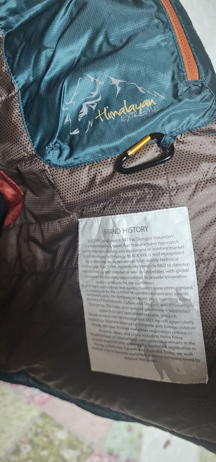 블랙야크 대장 프리미엄구스다운 패딩점퍼115 실측110새급 상품이미지7