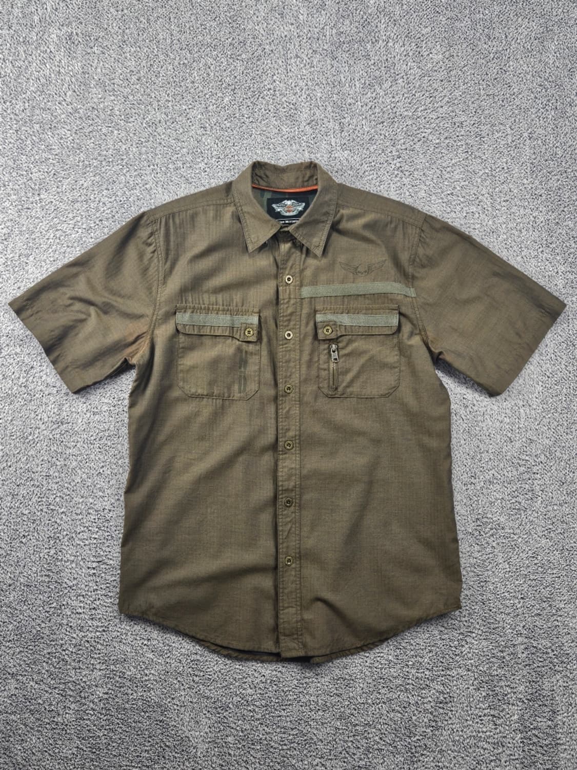 할리데이비슨 밀리터리 필드 바이커 하프 셔츠 ( M ) / 11594 상품이미지2