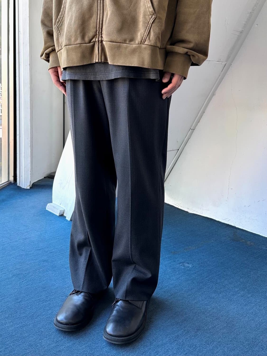 1 pleats multi patterned wool trousers 상품이미지8